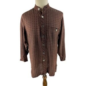 Frittelli & Lockwood‎ M Knit Art to Wear Polka Dot Shacket Blouse Vtg Designer